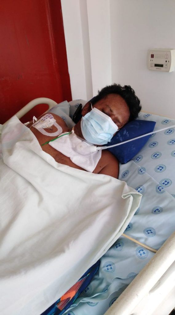 Jaime quedo en estado vegetativo a raíz del covid-19.