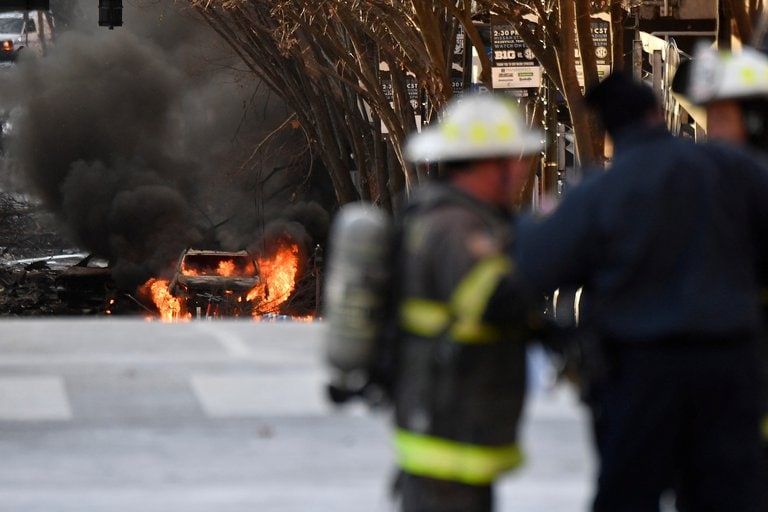 Carrobomba sacude Nashville, EE.UU.