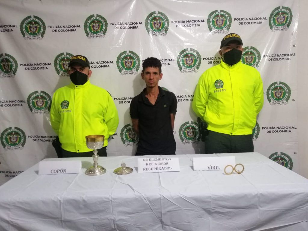 Jose Gonzalo Correa Ladino de 25 años de edad, fue dejado a disposición de la Fiscalía URI de turno.