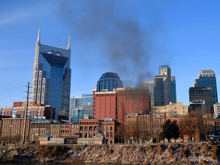 El estallido sacudió el centro de la ciudad (Andrew Nelles/Tennessean.com/USA TODAY NETWORK via REUTERS).
