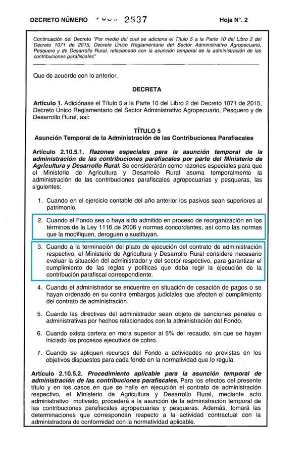 En agosto de 2014, el entonces presidente de la República, Juan Manuel Santos Calderón le tomó juramento a Aurelio Iragorri para nombrarlo ministro de Agricultura.
