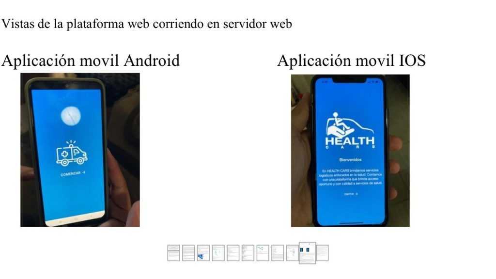 Esta es una vista de la aplicación.