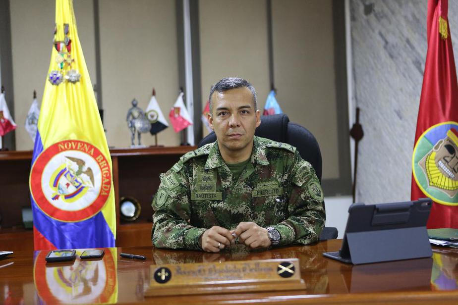 Jhony Bautista, comandante de la Novena Brigada.
