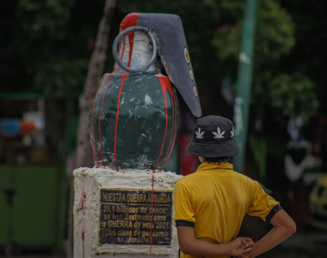 Monumento en el centro de Neiva, generó controversia