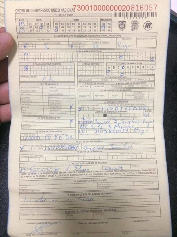 Comparendos de tránsito se regirán por la Unidad de Valor Tributario (UVT)