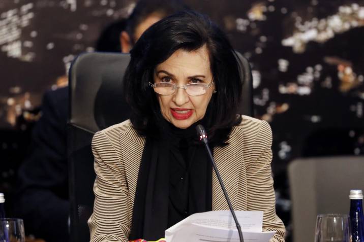 Canciller Claudia Blum dio positivo para coronavirus