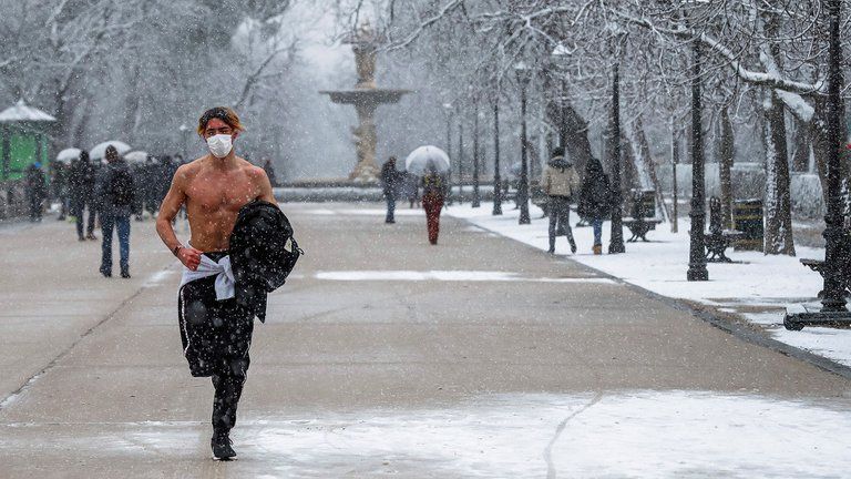En Castilla-La Mancha, una de las regiones más afectadas por las nevadas.