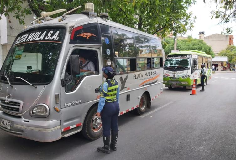 “Ausentes” protocolos de bioseguridad en el transporte público de Neiva