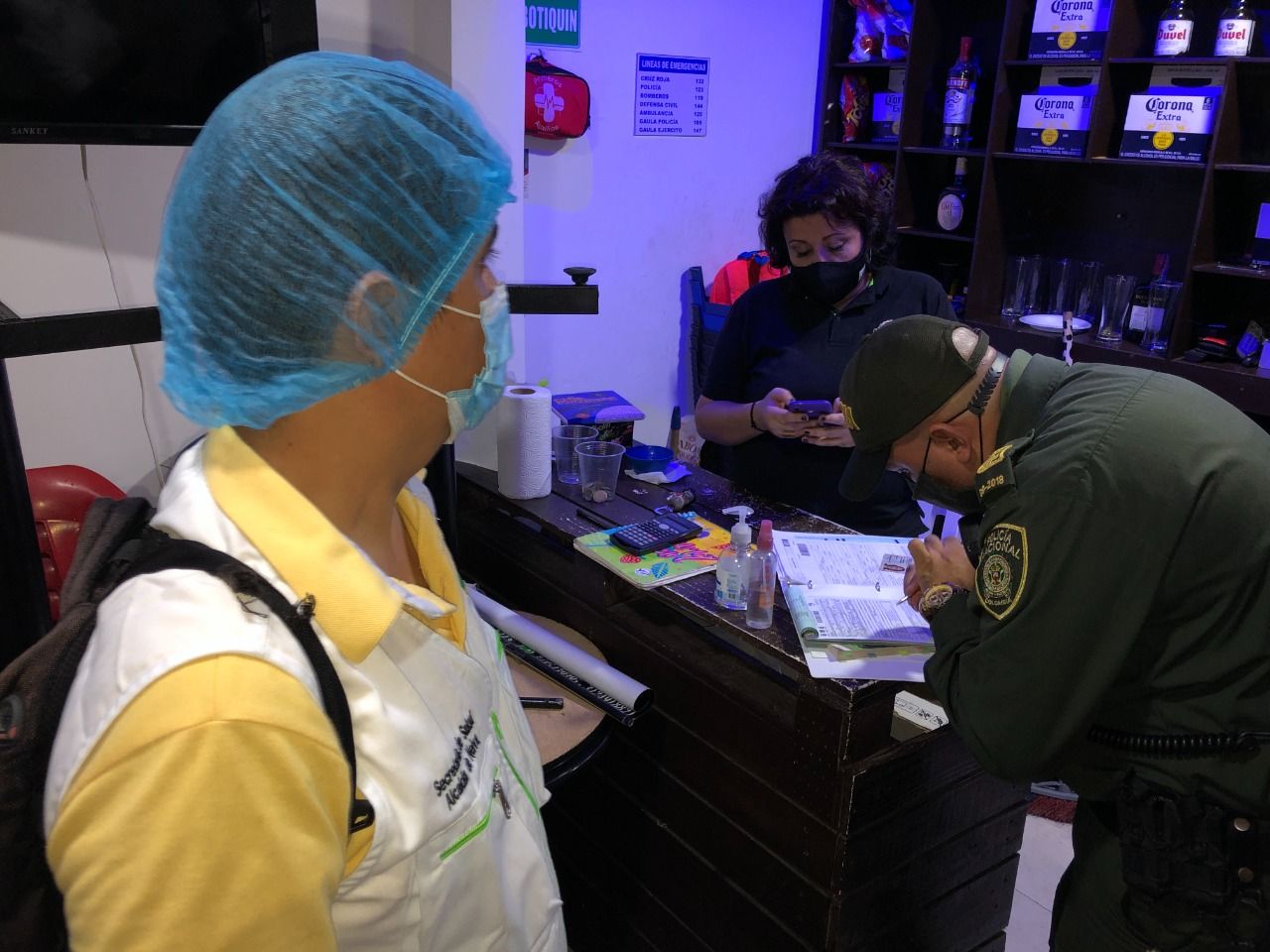 En la noche del viernes se realizaron inspecciones en los restaurantes y gastrobares, ubicados sobre la Avenida 26.