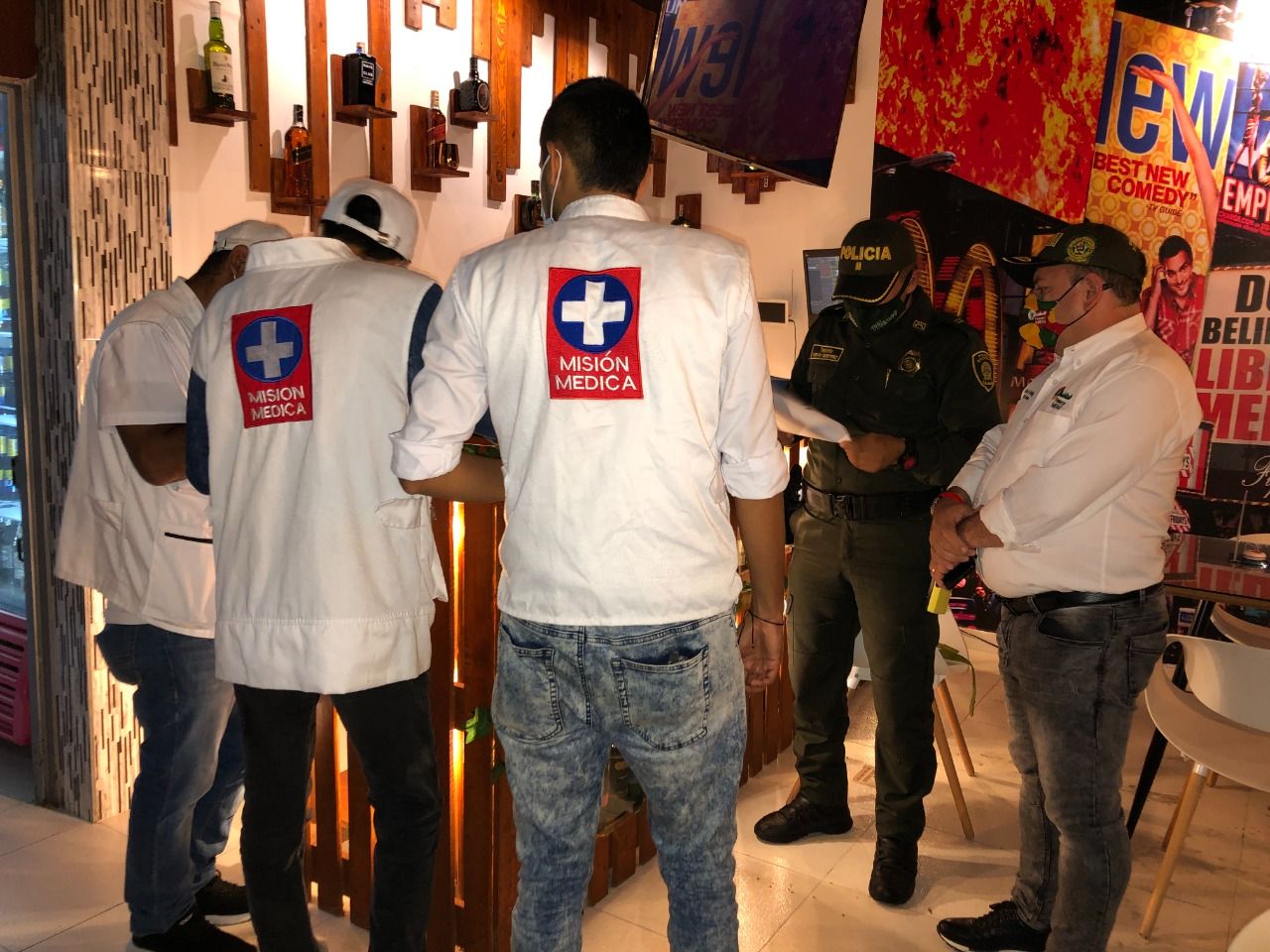 La patrulla anticovid no cede terreno y continúa vigilante del cumplimiento de los protocolos de bioseguridad.