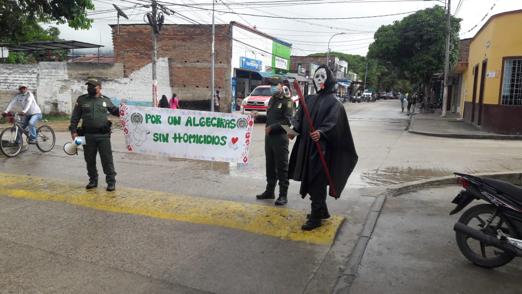 Policía de Algeciras adelanta campaña para la prevención de homicidios