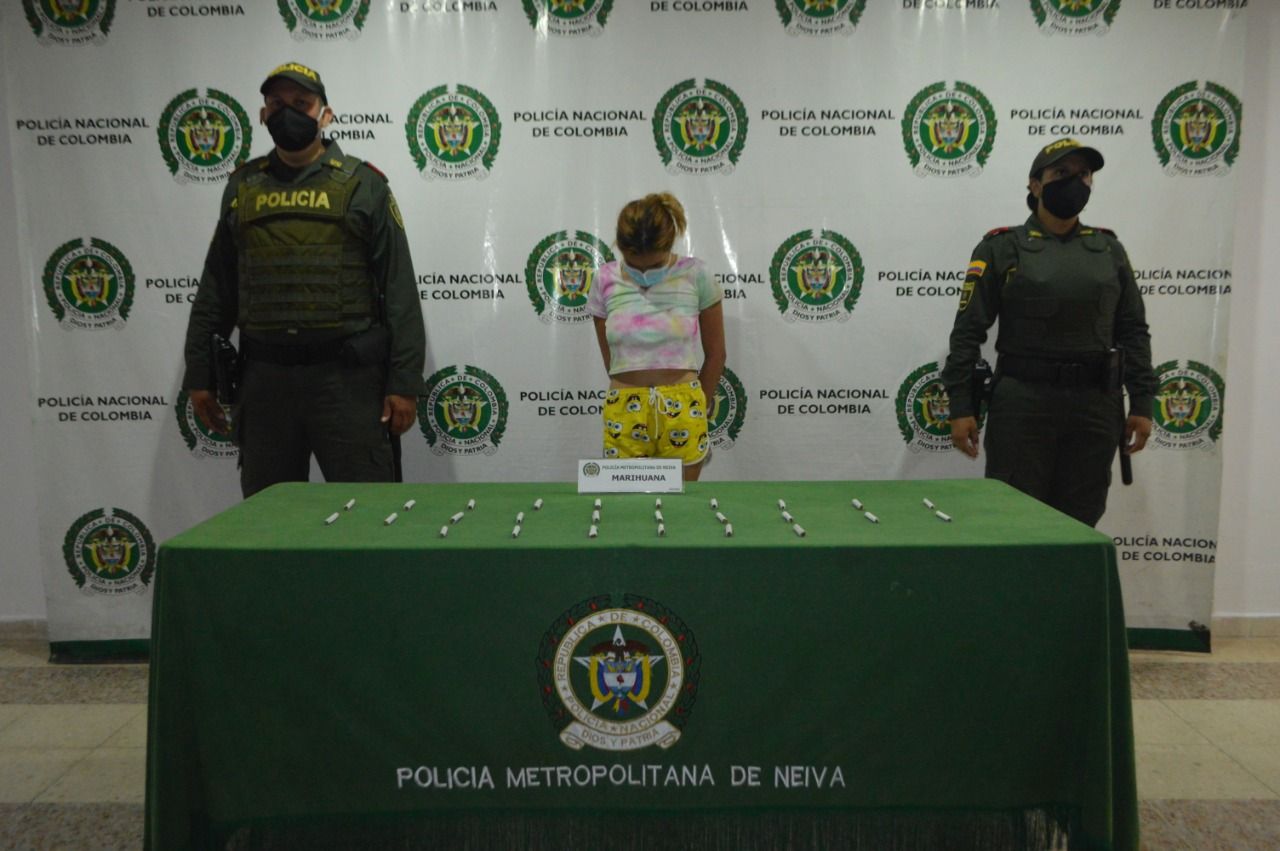 Capturan a venezolana con varias dosis de marihuana en Neiva