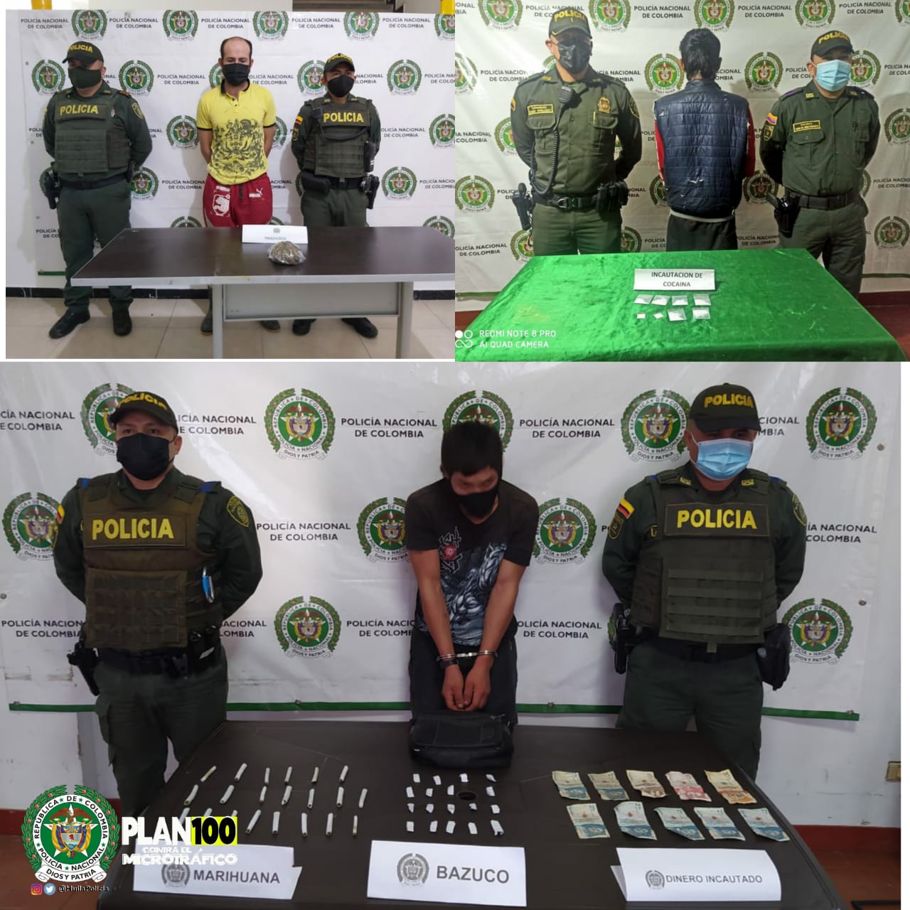 En Huila durante el fin de semana capturaron 35 personas por diferentes delitos