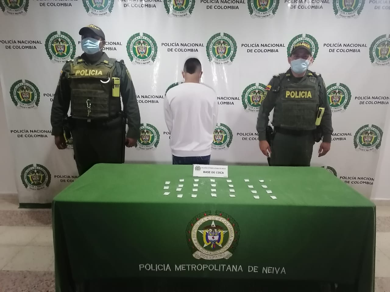 Adolescente fue aprehendido por portar estupefacientes