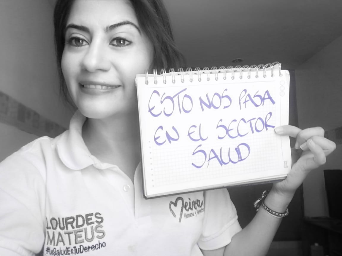 El gremio de enfermeras, según Lourdes, necesita más reconocimiento.