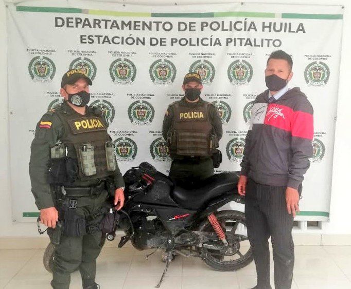 Recuperaron motocicleta hurtada en Pitalito