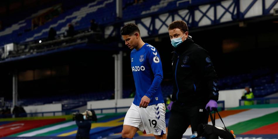 Everton preocupado por situación de James
