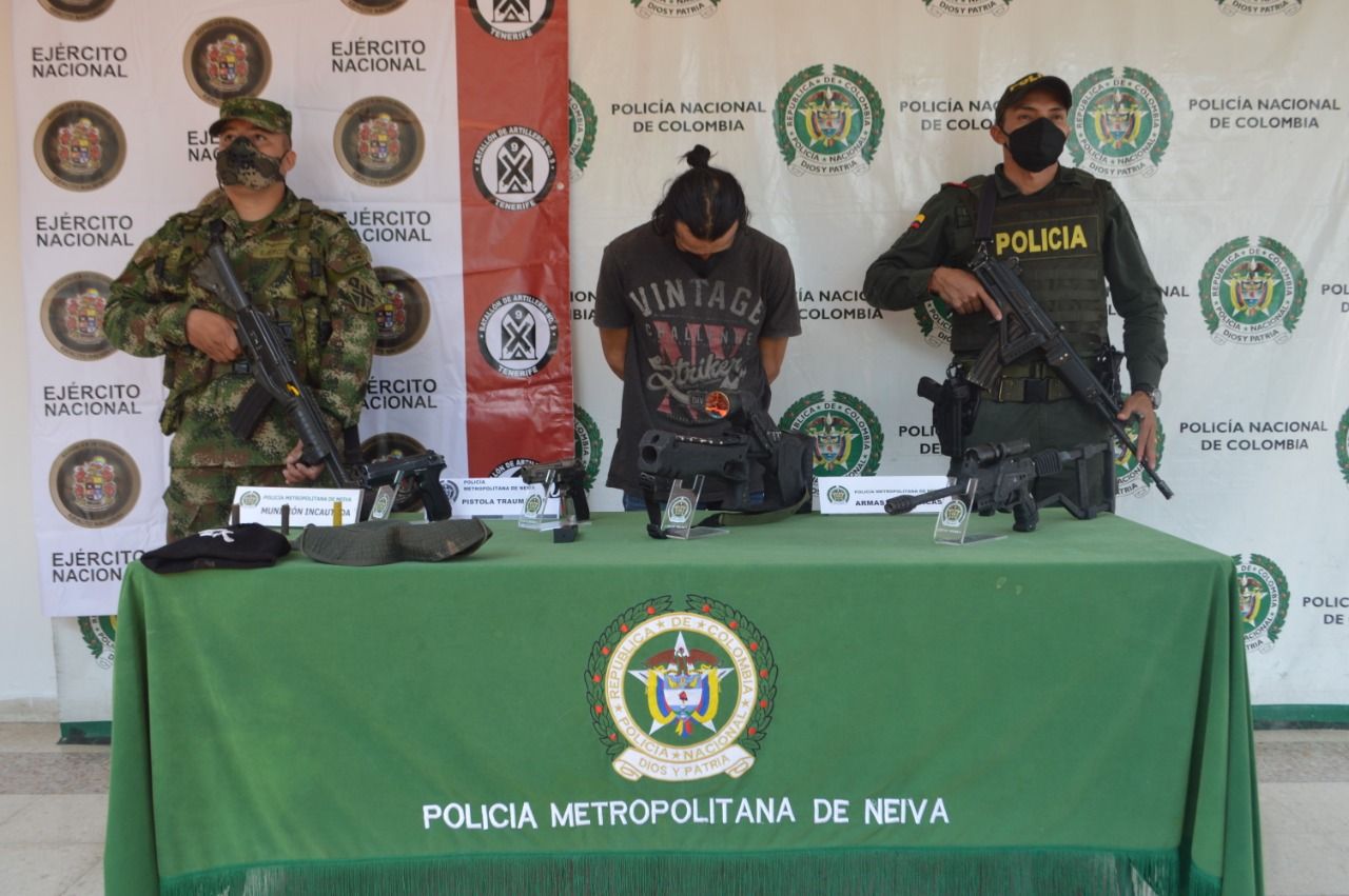 Palermuno capturado por porte ilegal de armas