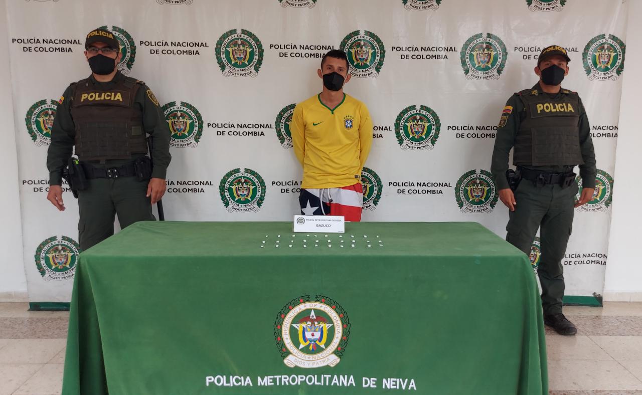 Sujeto fue capturado en flagrancia con estupefacientes