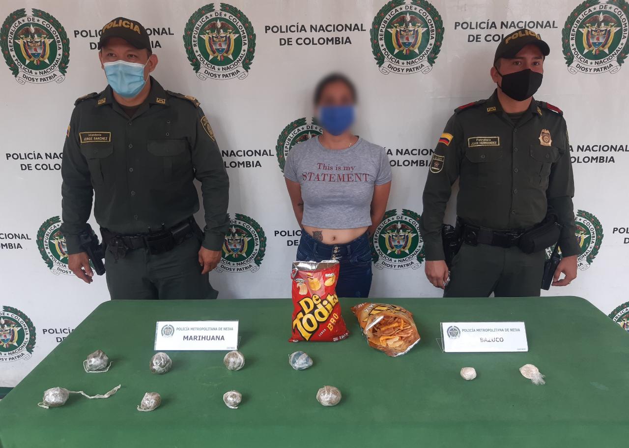 Mujer pretendía ingresar sustancias ilícitas al bunker de la Fiscalía en un paquete de ‘Detodito’