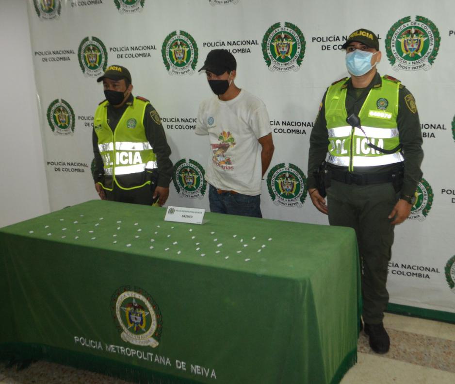 Sujeto fue capturado en flagrancia con estupefacientes