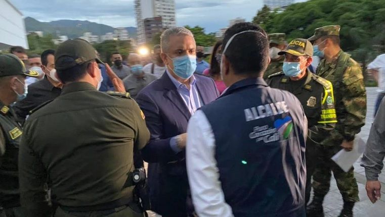 Presidente descartó la conmoción interior y anunció la militarización de todo el Valle del Cauca