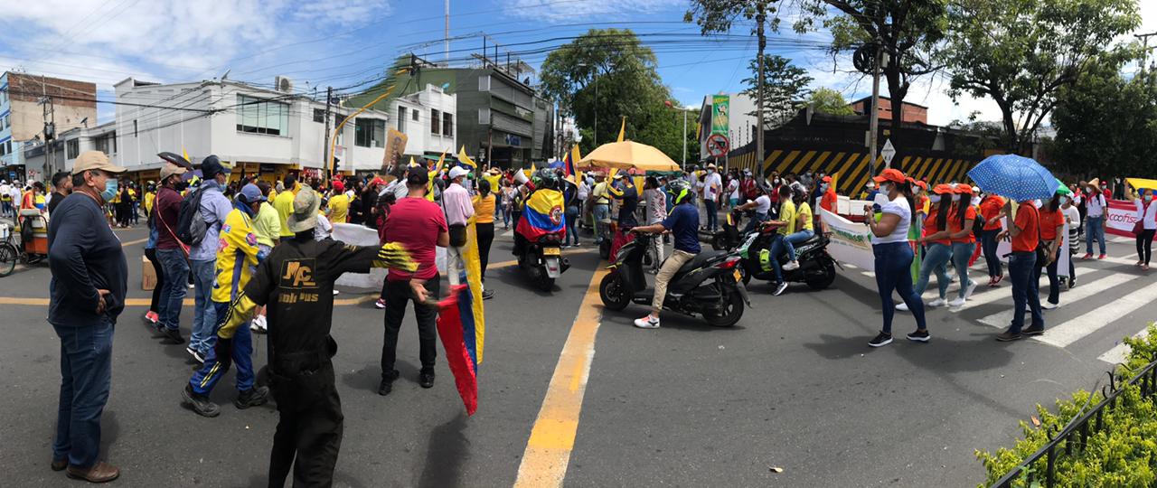 Avanza marcha pacífica en el Huila