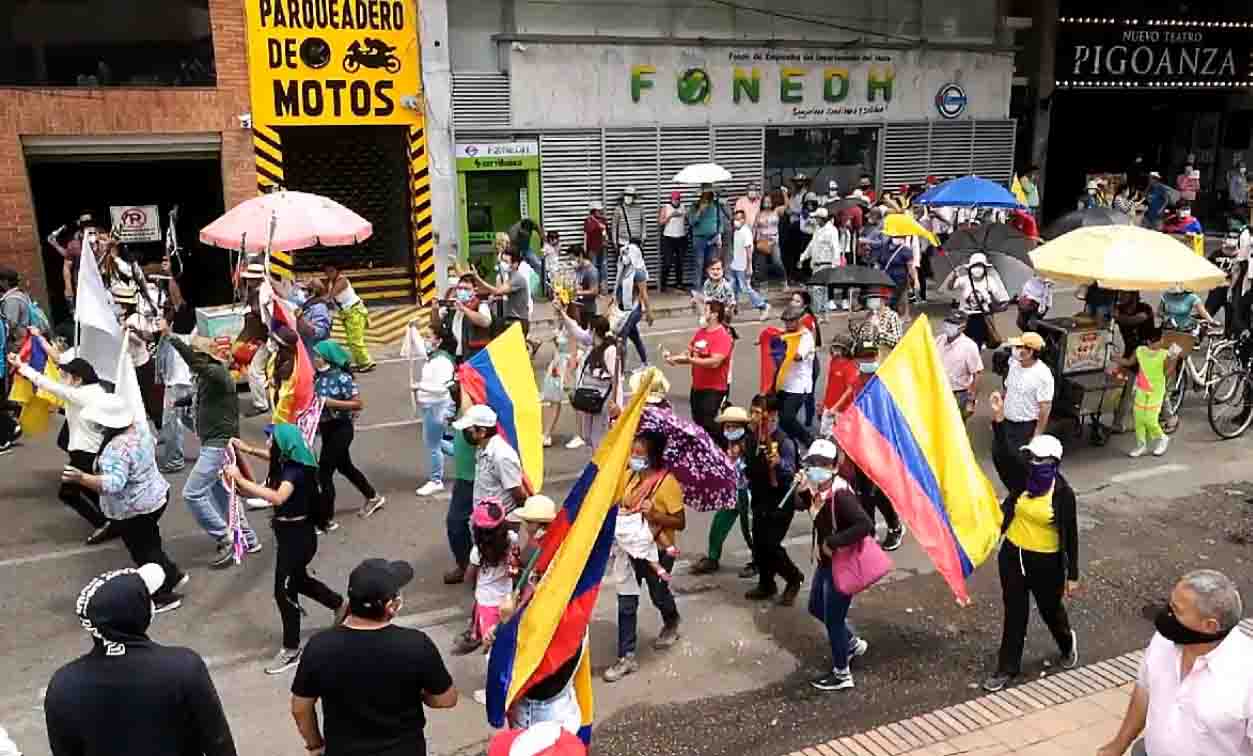 Marchas en Neiva sin ninguna novedad