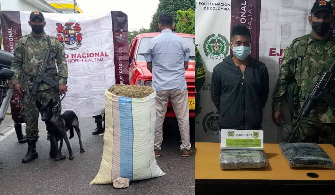 Caen con 118 kilos de marihuana