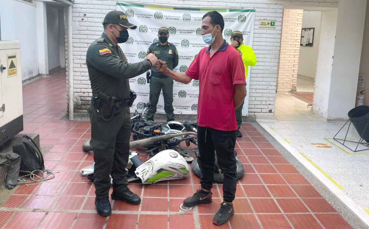 Recuperada moto robada