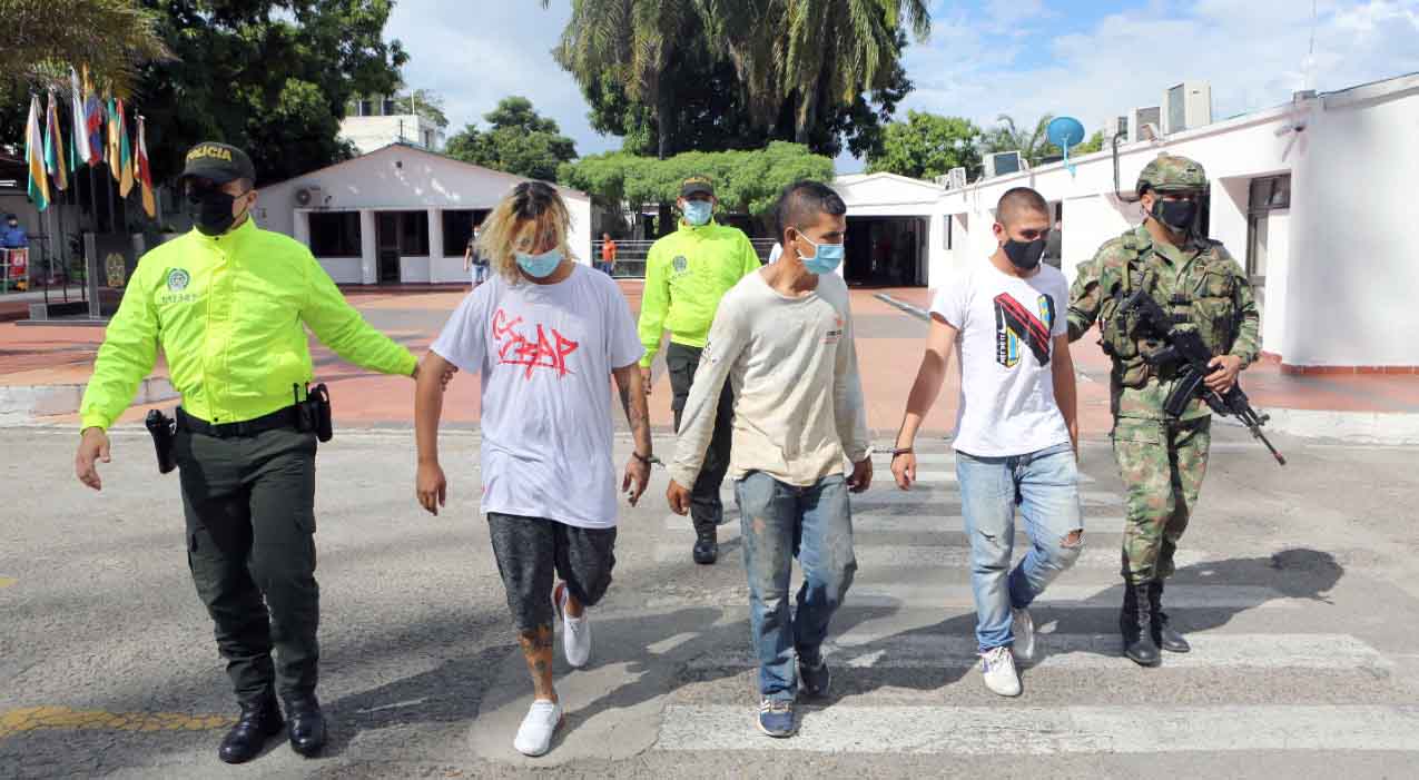 Capturan a vinculados con actos vandálicos en Neiva