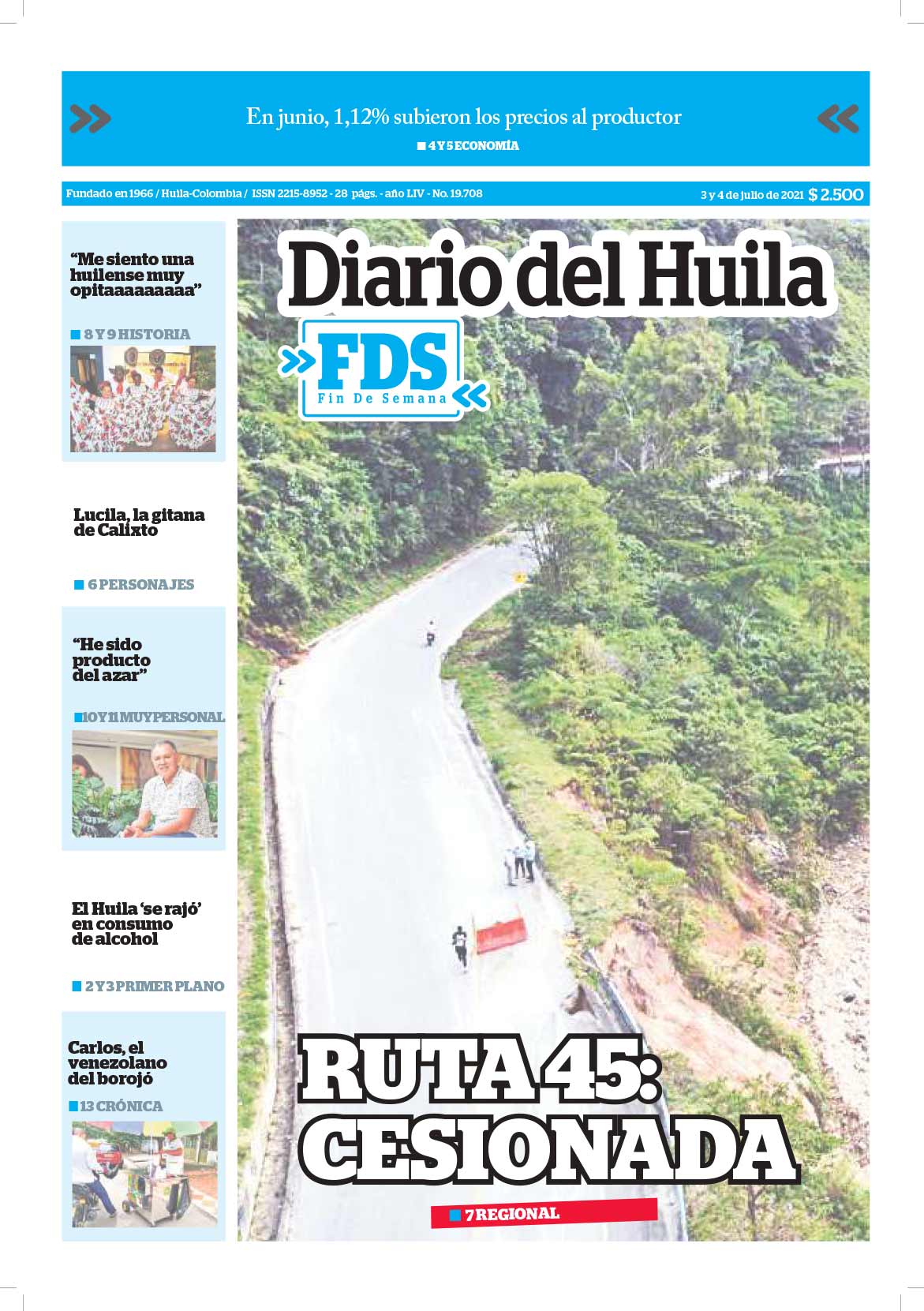 Diario del Huila 3 de julio de 2021