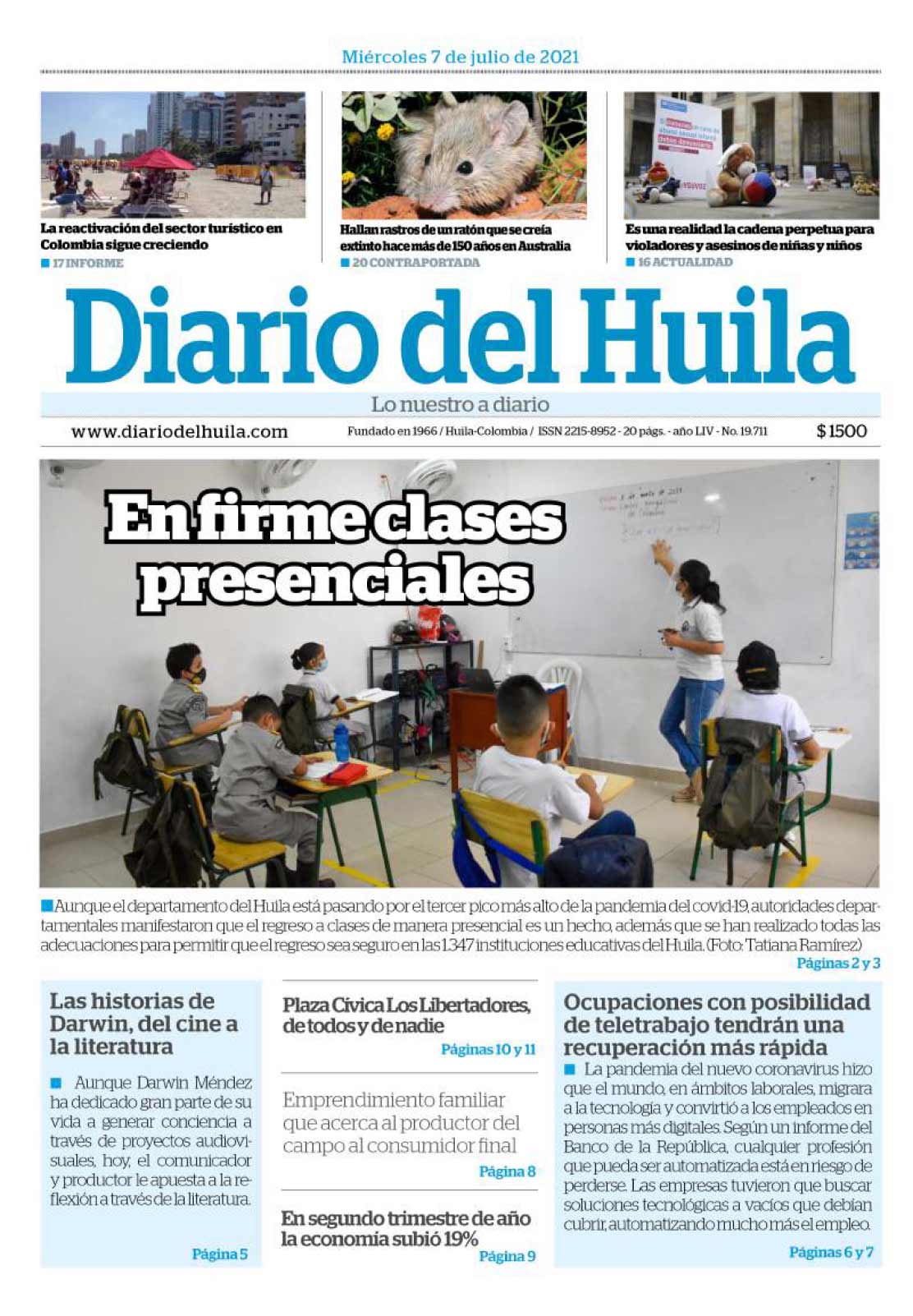 Diario del Huila 7 de junio de 2021