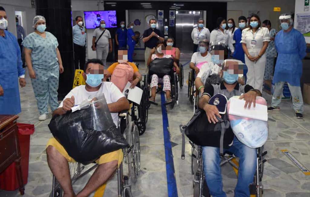 Diez personas le ganaron la batalla al covid y fueron dadas de alta del Hospital