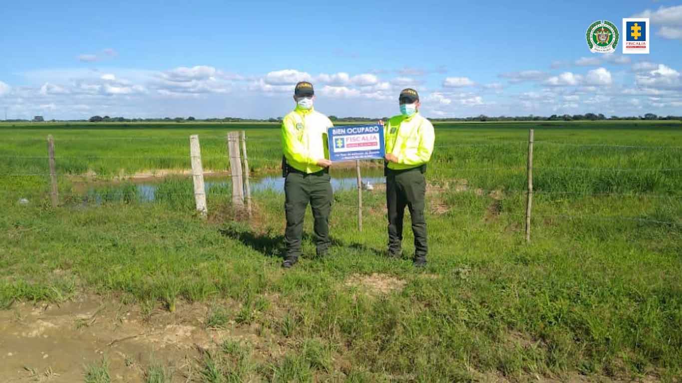 Ocupados bienes con fines de extinción de dominio por $45.000 millones