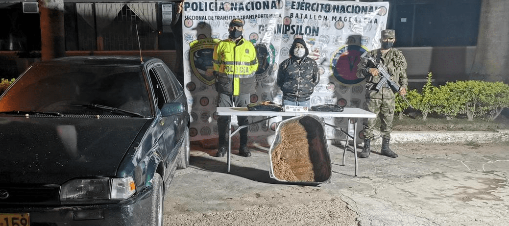Capturado transportando bajo modalidad caleta 5 kilos de base de coca