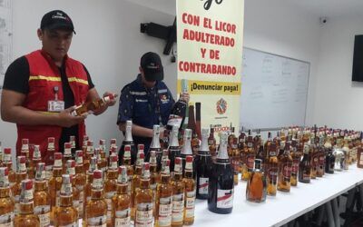 Intensifican operativos para evitar comercialización de licor de contrabando