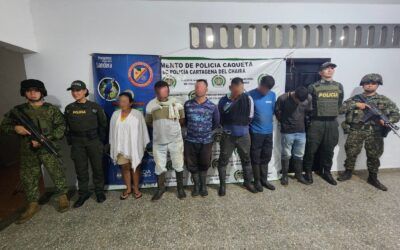 Capturadas seis personas por explotación ilícita de yacimientos mineros en el Caquetá