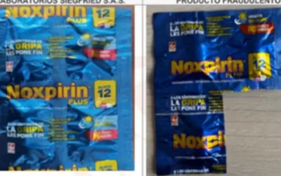 Invima advierte sobre la circulación de un lote falsificado de Noxpirin en cápsulas