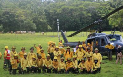 Ejercicio táctico en Caquetá para fortalecer respuesta nacional contra incendios forestales
