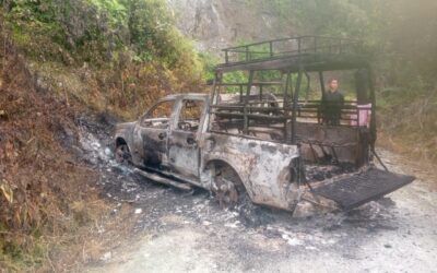 Vehículo de servicio público fue incinerado en zona rural de Gigante, Huila
