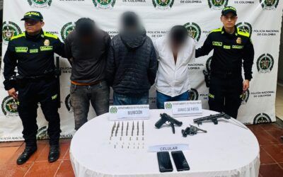 Tres armas de fuego incautadas y dos capturados en operativo en La Plata, Huila